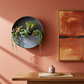 Wall Planters, Iron Indoor/Outdoor Circle & Semi Circle