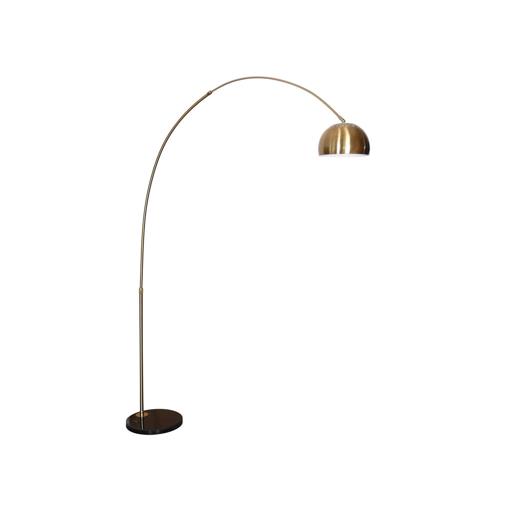 Leisuremod Arco Mid-Century Modern Arched Floor Lamp 75.6" Height with Black Round Marble | Floor Lamps | Modishstore - 10
