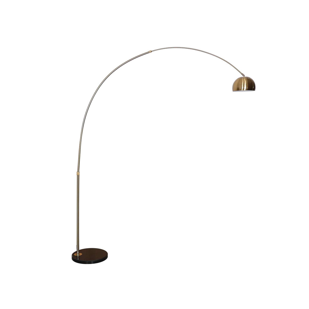 Leisuremod Arco Mid-Century Modern Arched Floor Lamp 75.6" Height with Black Round Marble | Floor Lamps | Modishstore - 8