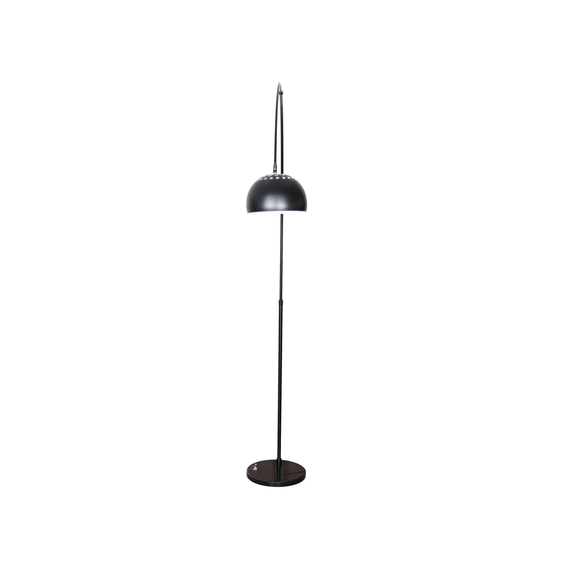 Leisuremod Arco Mid-Century Modern Arched Floor Lamp 75.6" Height with Black Round Marble | Floor Lamps | Modishstore - 19