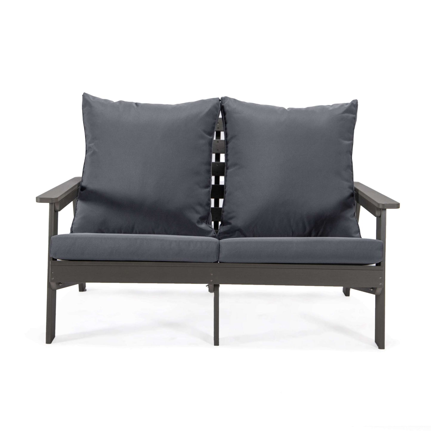 LeisureMod Alpine Poly Lumber 4-Piece Weather Resistant Patio Conversation Set | Outdoor Sofas, Loveseats & Sectionals | Modishstore - 36