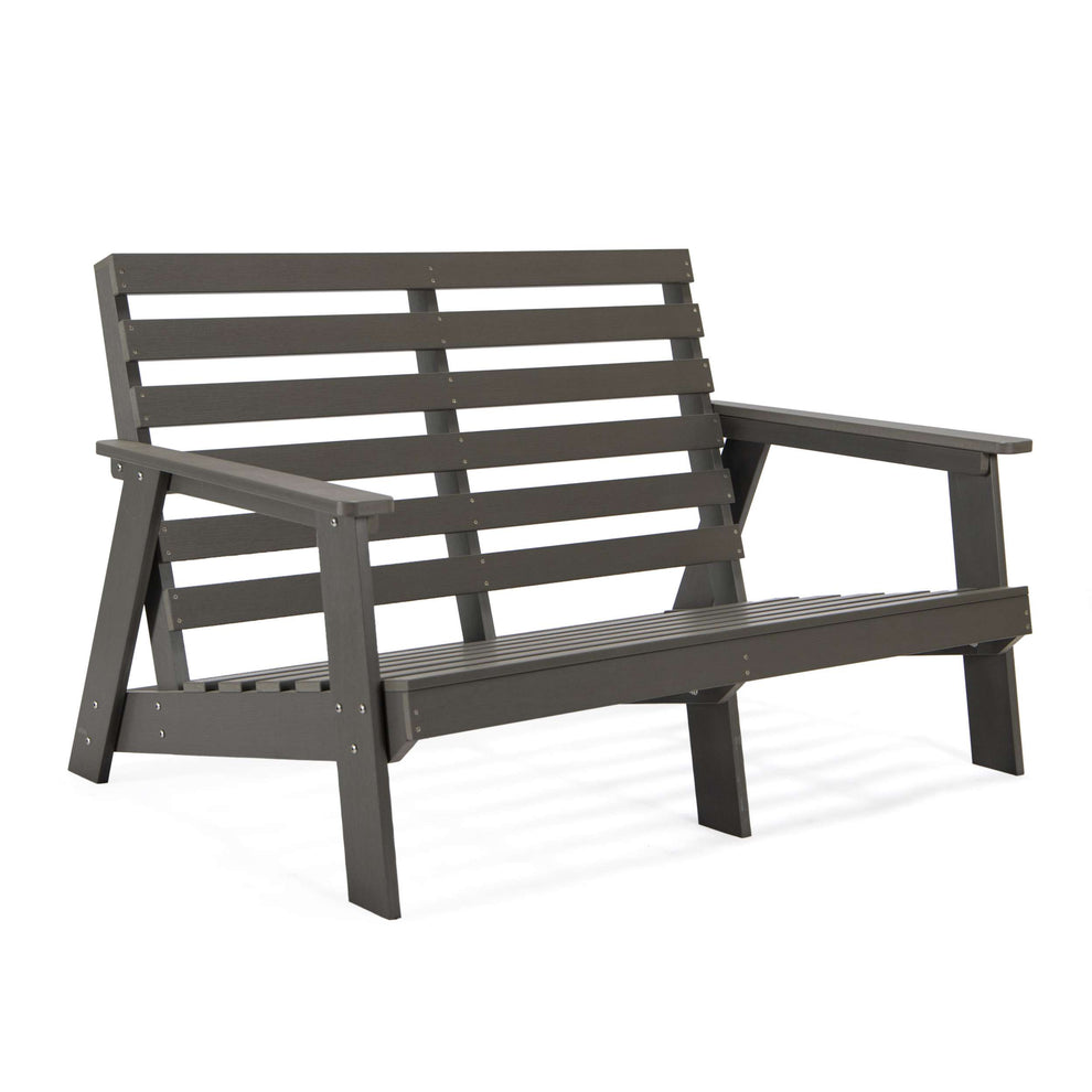 LeisureMod Alpine Poly Lumber 4-Piece Weather Resistant Patio Conversation Set | Outdoor Sofas, Loveseats & Sectionals | Modishstore - 50