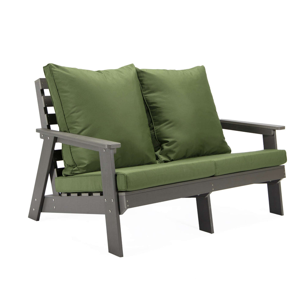 LeisureMod Alpine Poly Lumber 4-Piece Weather Resistant Patio Conversation Set | Outdoor Sofas, Loveseats & Sectionals | Modishstore - 54