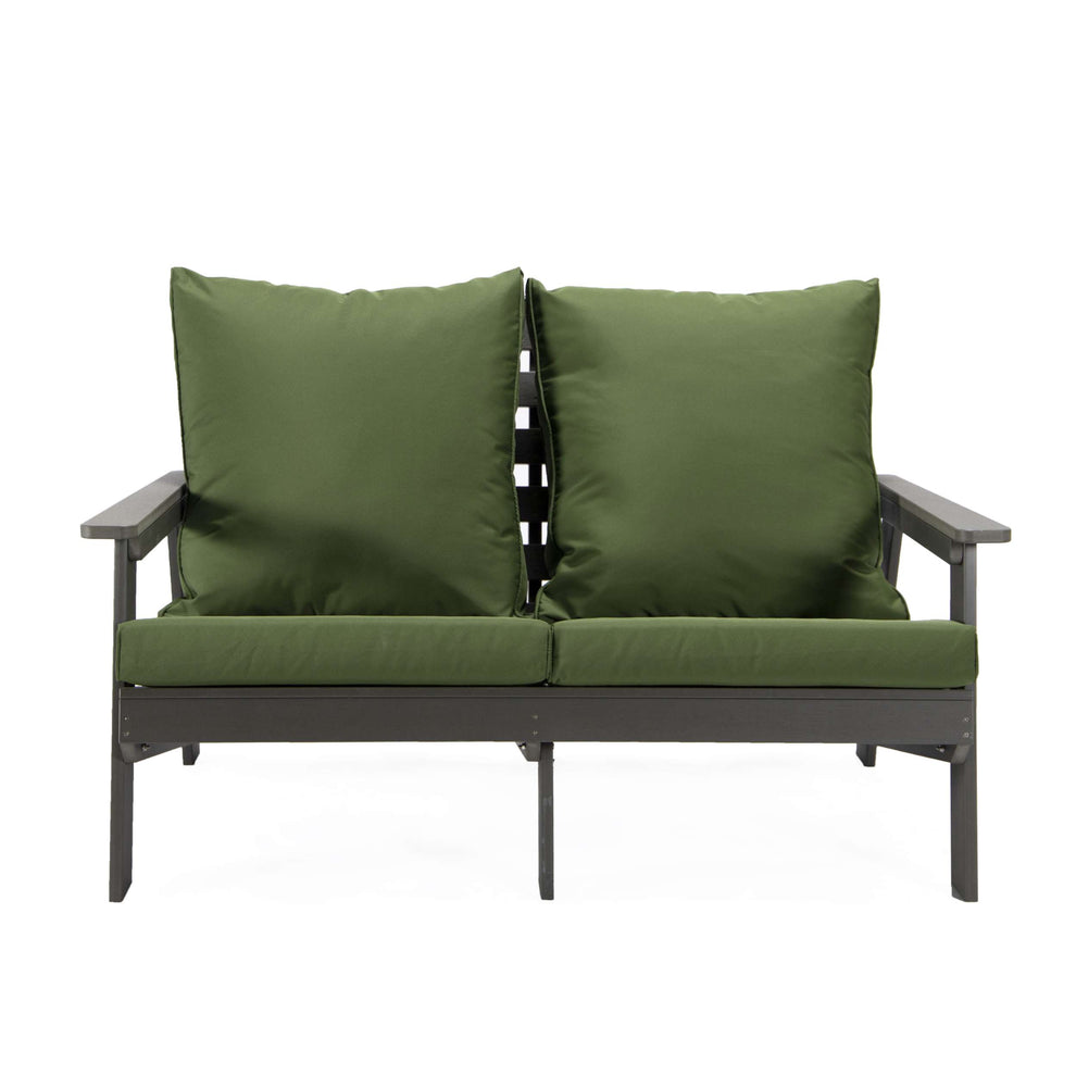 LeisureMod Alpine Poly Lumber 4-Piece Weather Resistant Patio Conversation Set | Outdoor Sofas, Loveseats & Sectionals | Modishstore - 51
