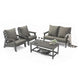 LeisureMod Alpine Poly Lumber 4-Piece Weather Resistant Patio Conversation Set | Outdoor Sofas, Loveseats & Sectionals | Modishstore - 85