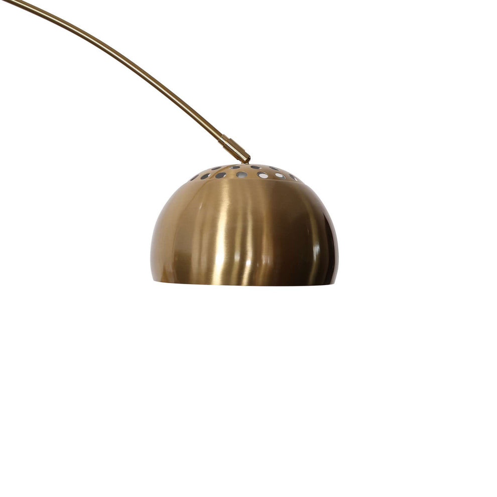 Leisuremod Arco Mid-Century Modern Arched Floor Lamp 75.6" Height with White Round Marble | Floor Lamps | Modishstore - 4