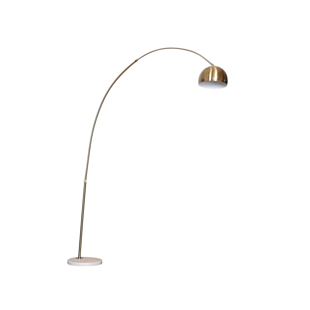 Leisuremod Arco Mid-Century Modern Arched Floor Lamp 75.6" Height with White Round Marble | Floor Lamps | Modishstore - 10