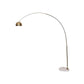 Leisuremod Arco Mid-Century Modern Arched Floor Lamp 75.6" Height with White Round Marble | Floor Lamps | Modishstore - 11