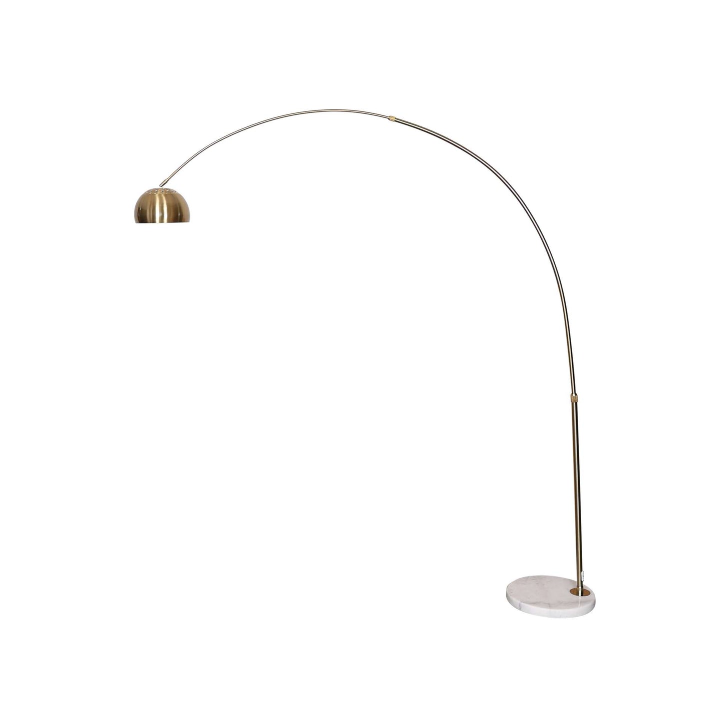 Leisuremod Arco Mid-Century Modern Arched Floor Lamp 75.6" Height with White Round Marble | Floor Lamps | Modishstore - 11