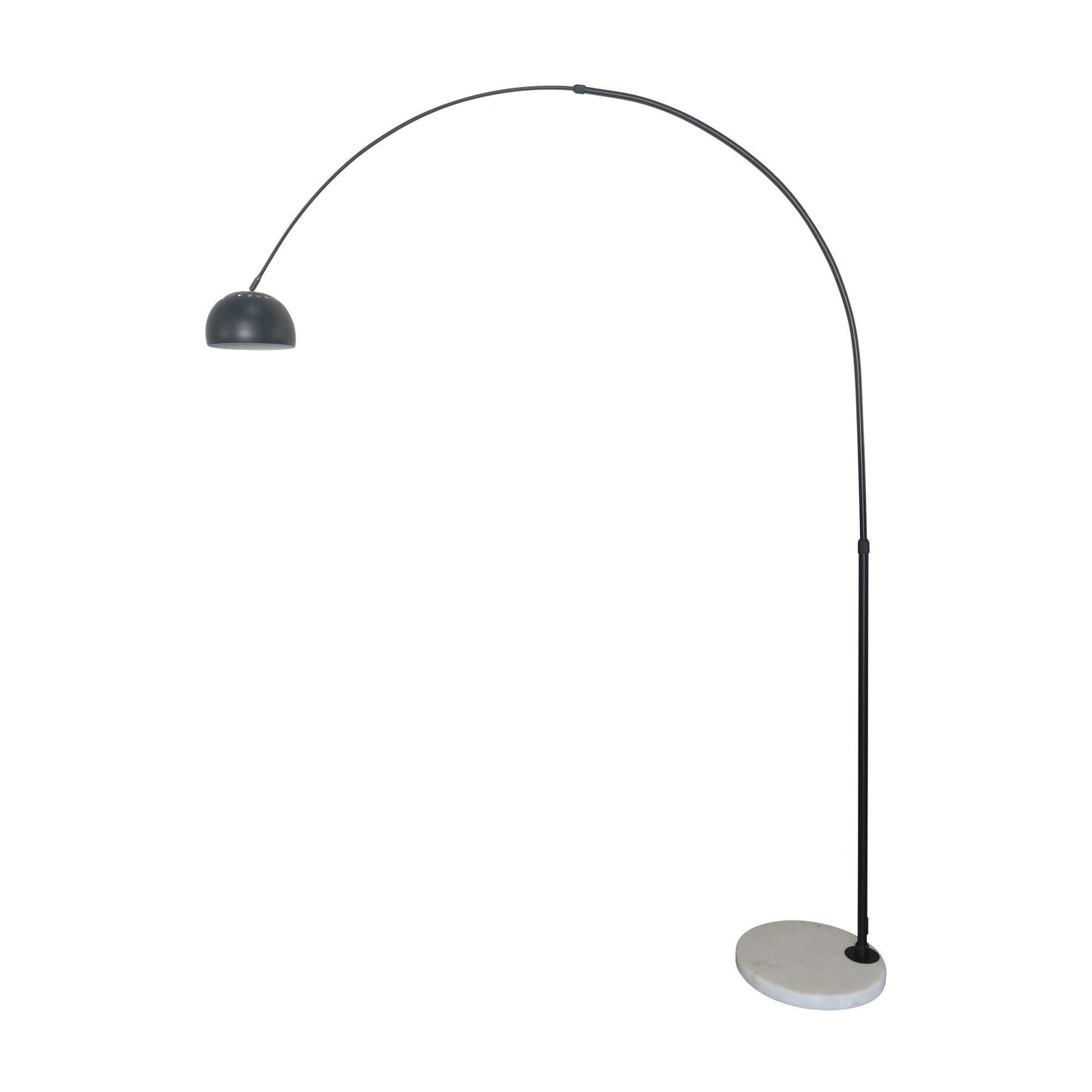 Leisuremod Arco Mid-Century Modern Arched Floor Lamp 75.6" Height with White Round Marble | Floor Lamps | Modishstore - 22