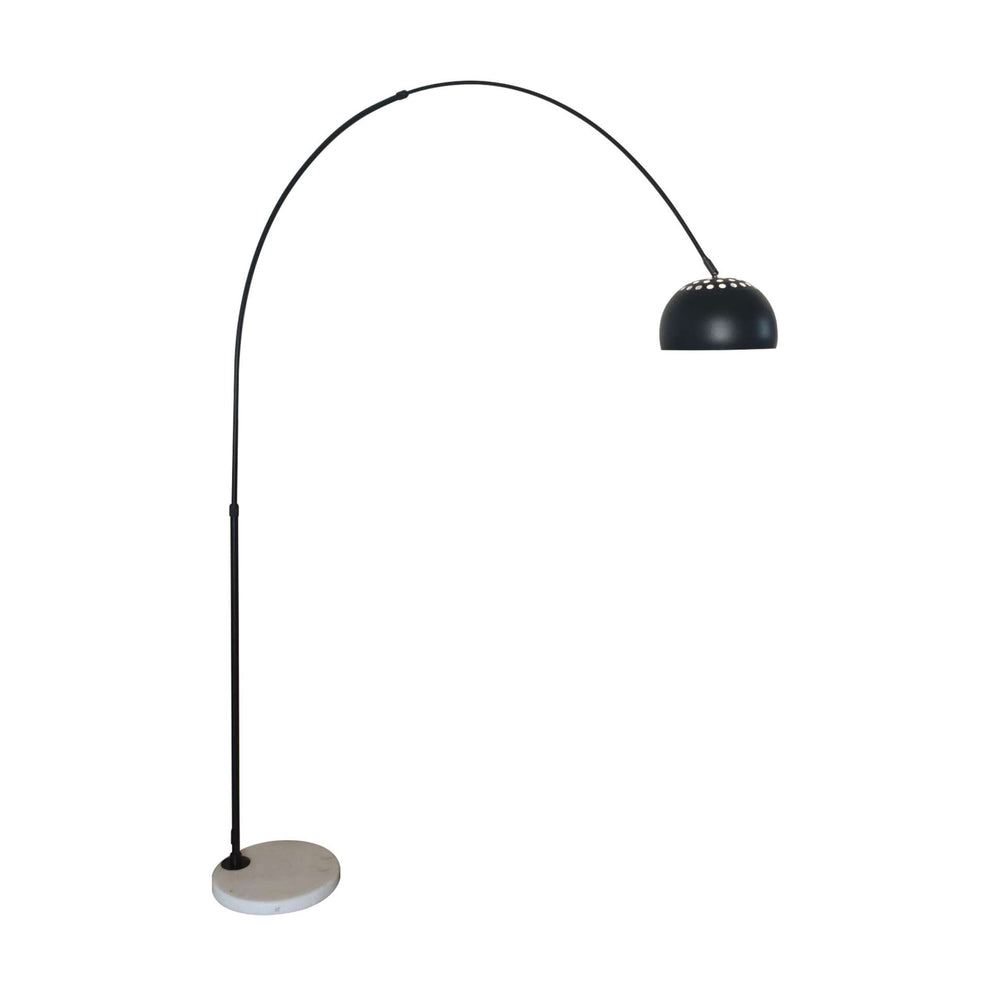 Leisuremod Arco Mid-Century Modern Arched Floor Lamp 75.6" Height with White Round Marble | Floor Lamps | Modishstore - 26