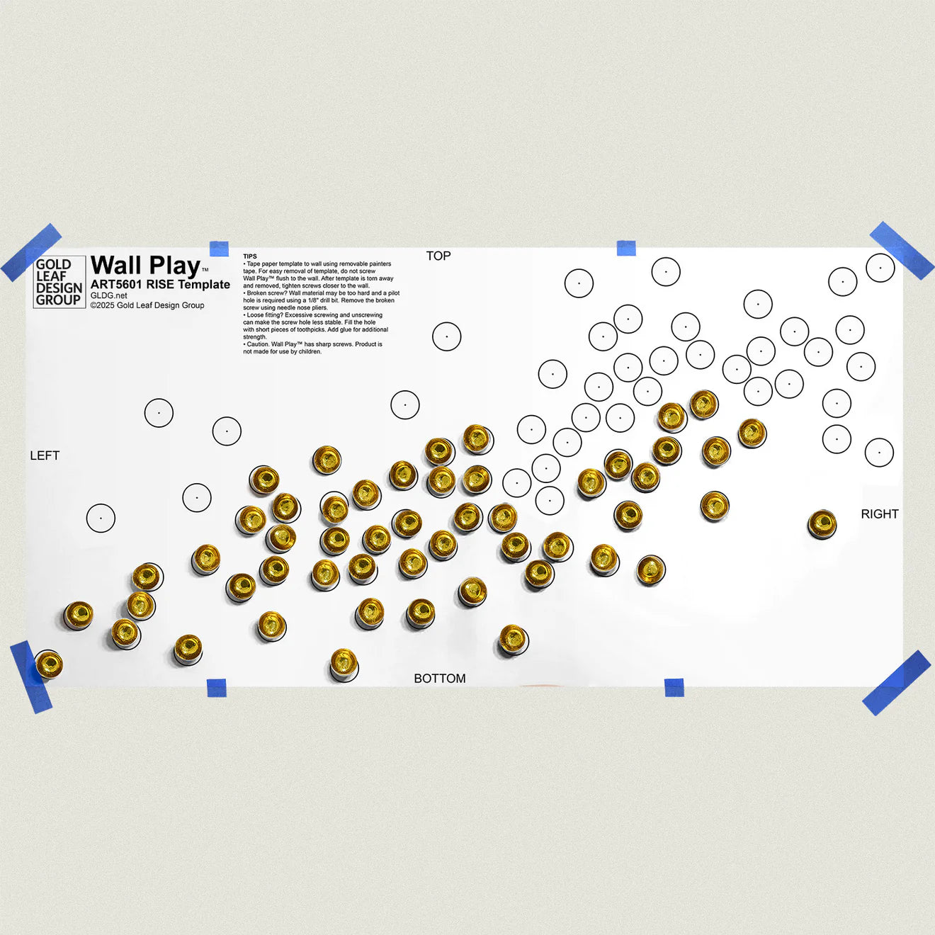 Template Kit - RISE Seed, ~71”W By Gold Leaf