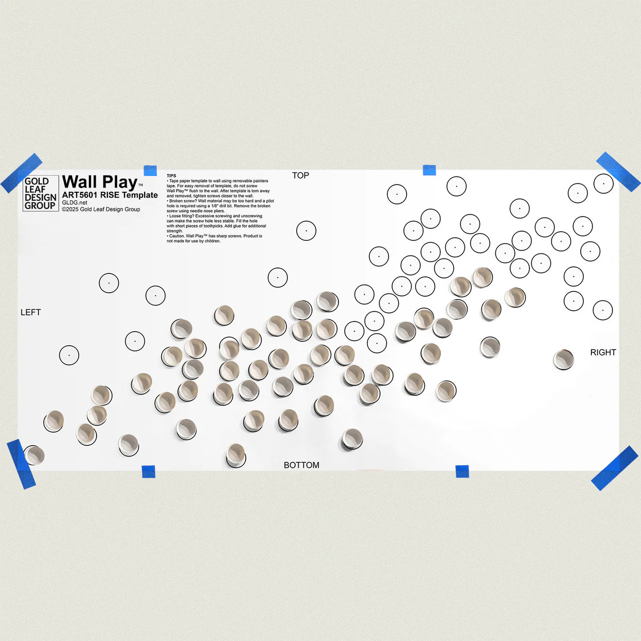 Template Kit - RISE Seed, ~71”W By Gold Leaf