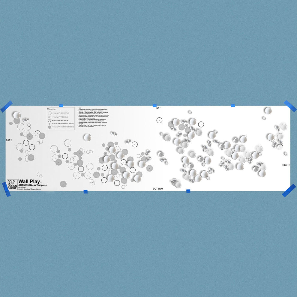 Template Kit - KALA Mix, ~118”W By Gold Leaf | Wall Art | Modishstore - 2