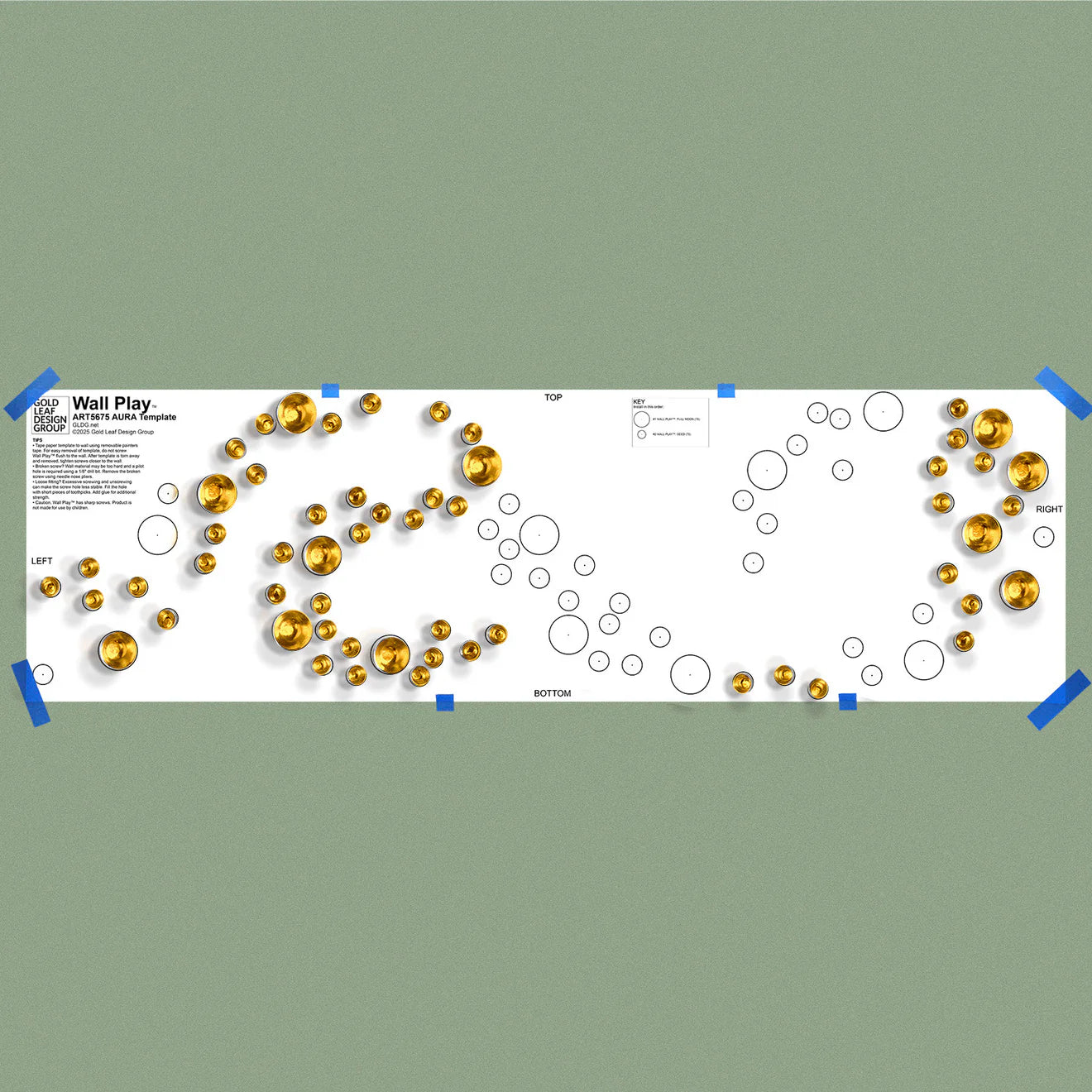 Template Kit - AURA Mix, ~118”W By Gold Leaf