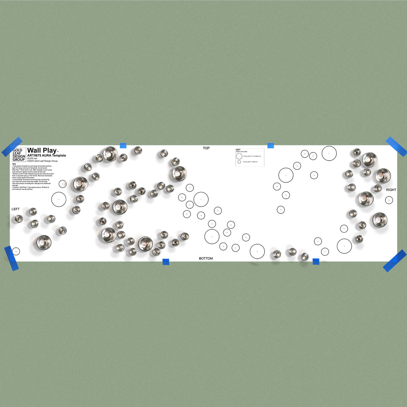Template Kit - AURA Mix, ~118”W By Gold Leaf