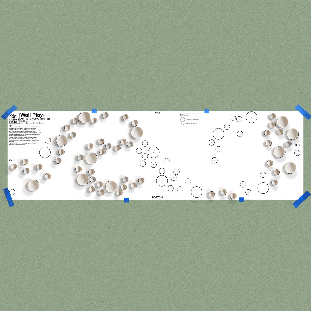 Template Kit - AURA Mix, ~118”W By Gold Leaf