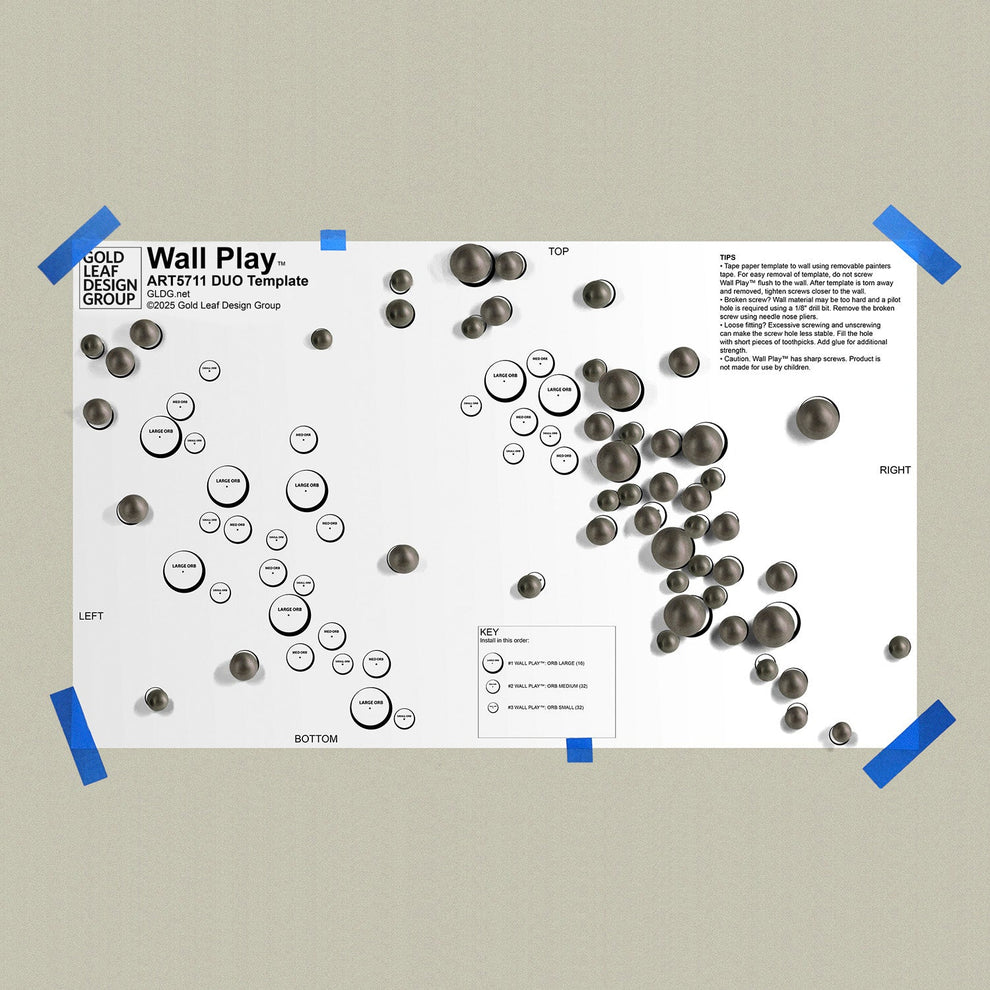 Template Kit - DUO Orb, ~59"W By Gold Leaf | Wall Art | Modishstore - 14