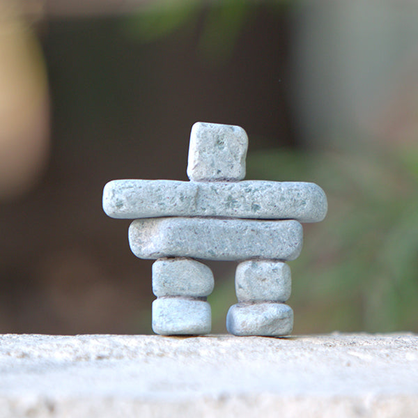 7" Inukshuk Set of 3 By Garden Age Supply | Sculptures | Modishstore - 1