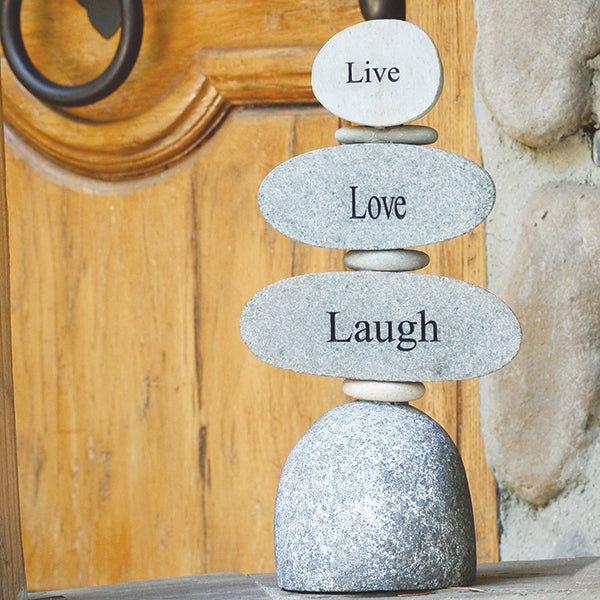 Live Love Laugh Set of 2 By Garden Age Supply | Sculptures | Modishstore - 1