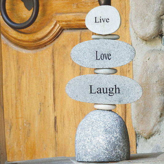 Live Love Laugh Set of 2 By Garden Age Supply | Sculptures | Modishstore - 1