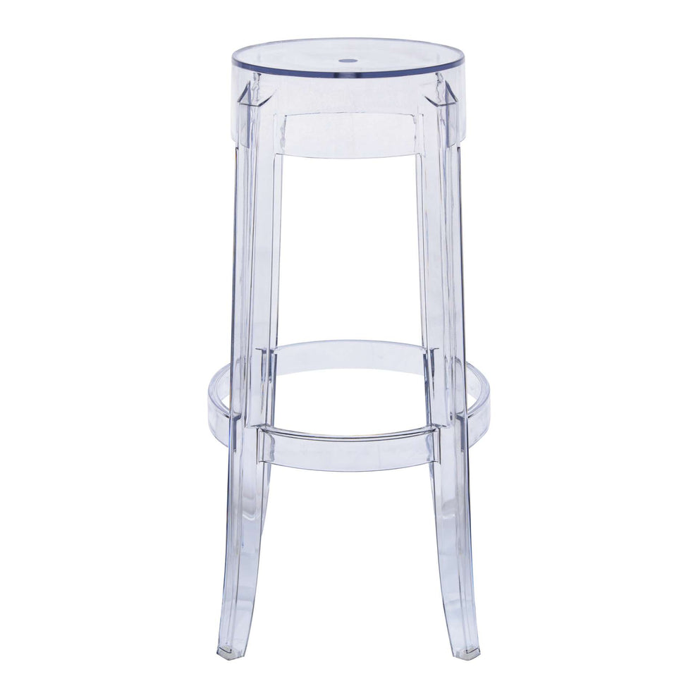 LeisureMod Averill Plastic Barstool with Clear Acrylic Seat and Legs | Bar Stools | Modishstore - 3