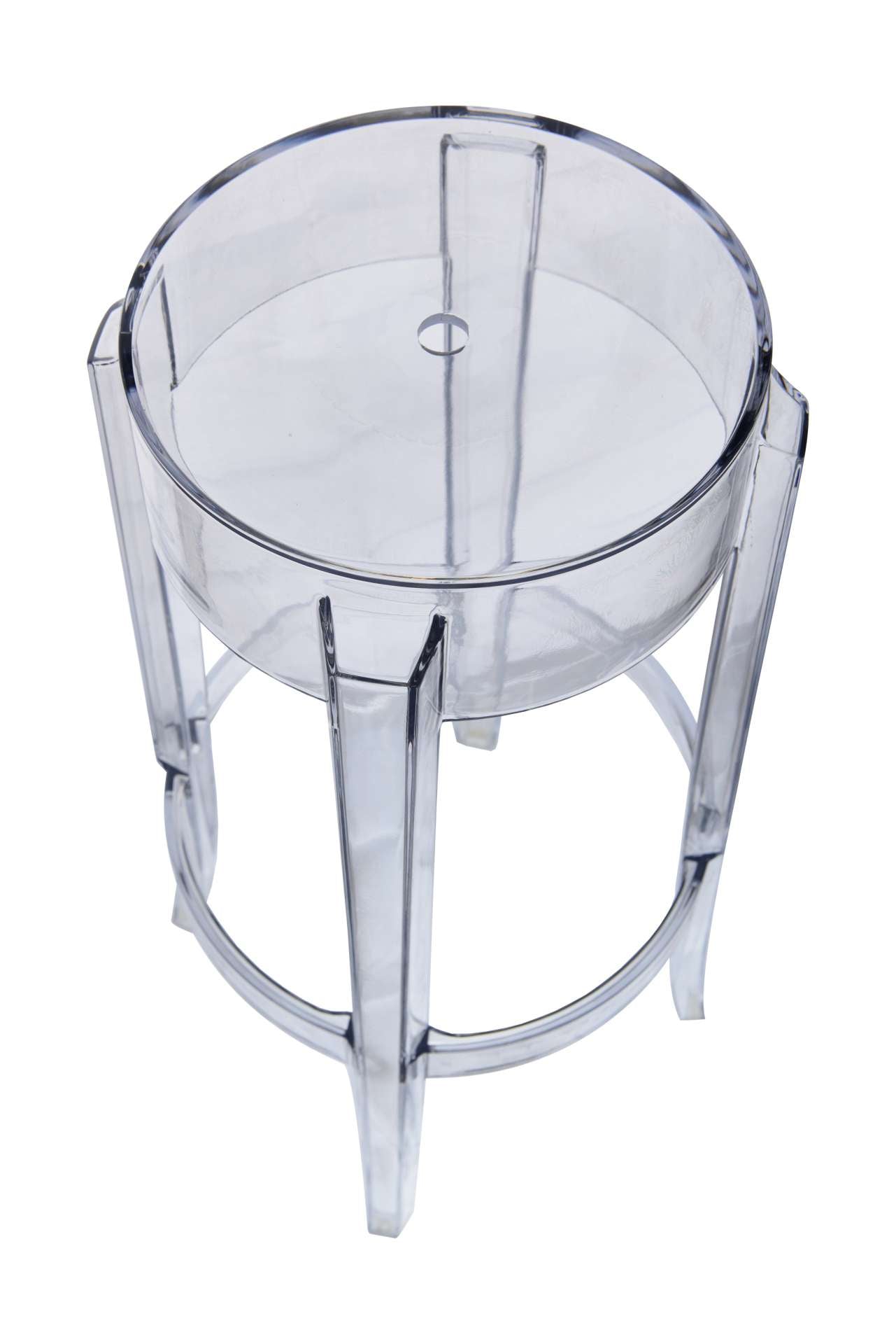 LeisureMod Averill Plastic Barstool with Clear Acrylic Seat and Legs | Bar Stools | Modishstore - 4