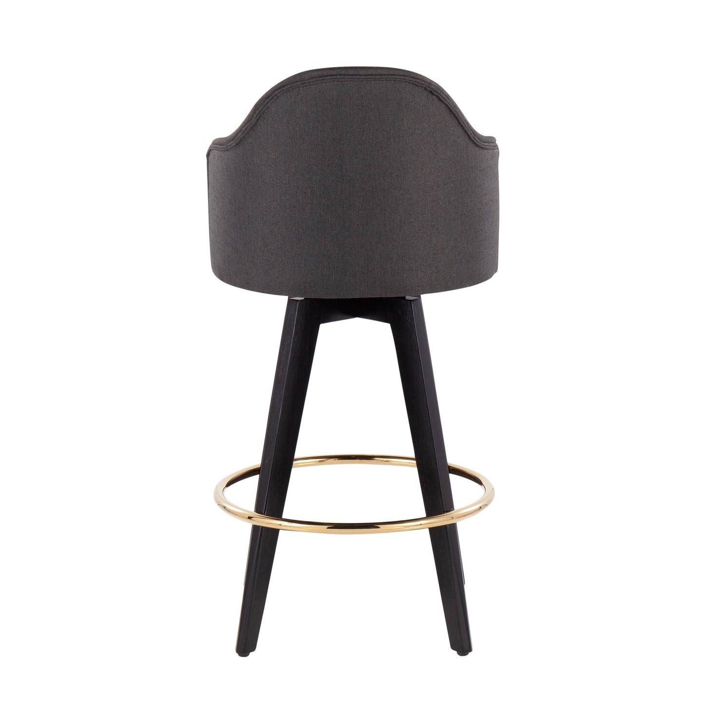 Ahoy 26" Counter Stool - Set of 2 By LumiSource - B26-AHOYUP2-SWVG BKCHAR2 | Counter Stools | Modishstore - 6