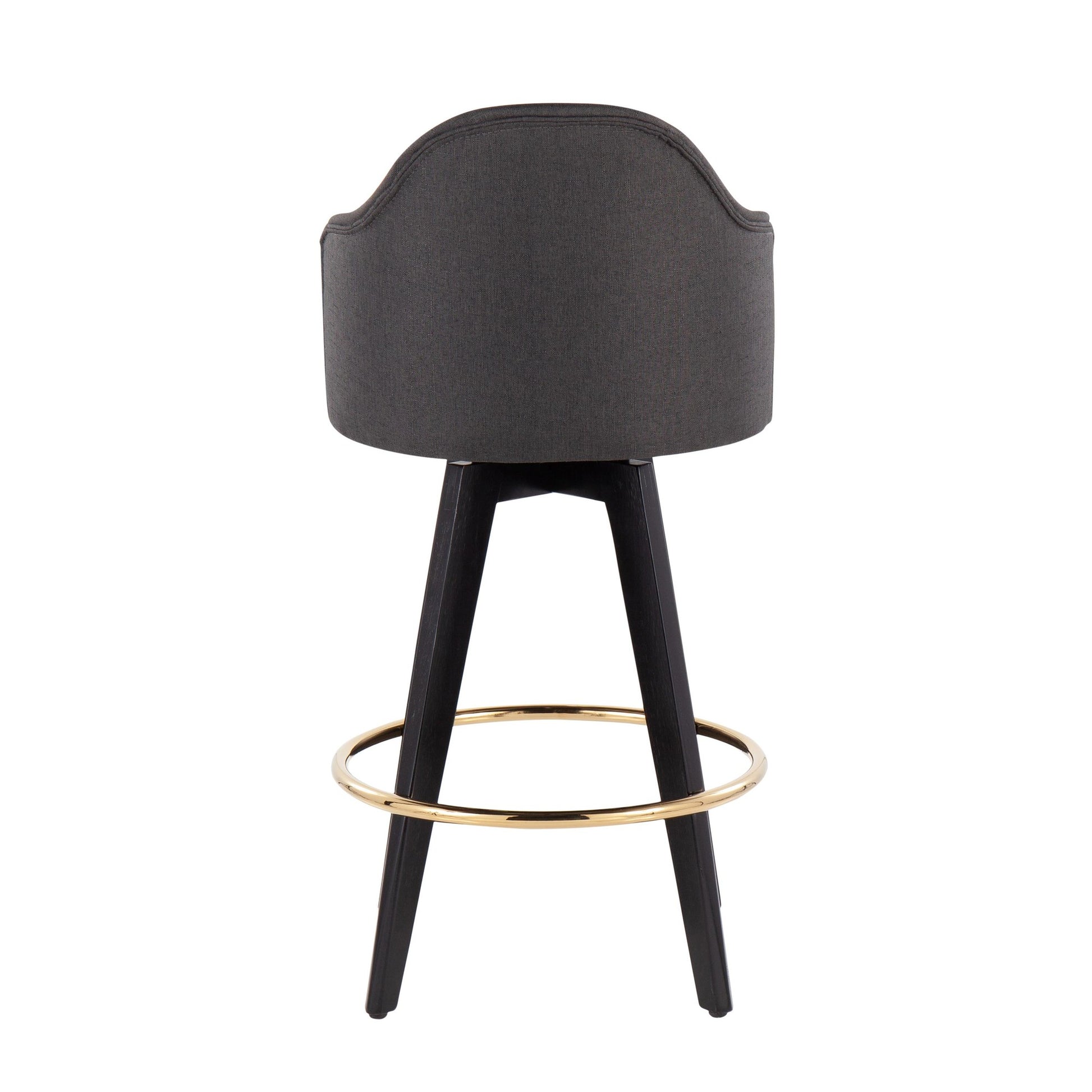 Ahoy 26" Counter Stool - Set of 2 By LumiSource - B26-AHOYUP2-SWVG BKCHAR2 | Counter Stools | Modishstore - 6