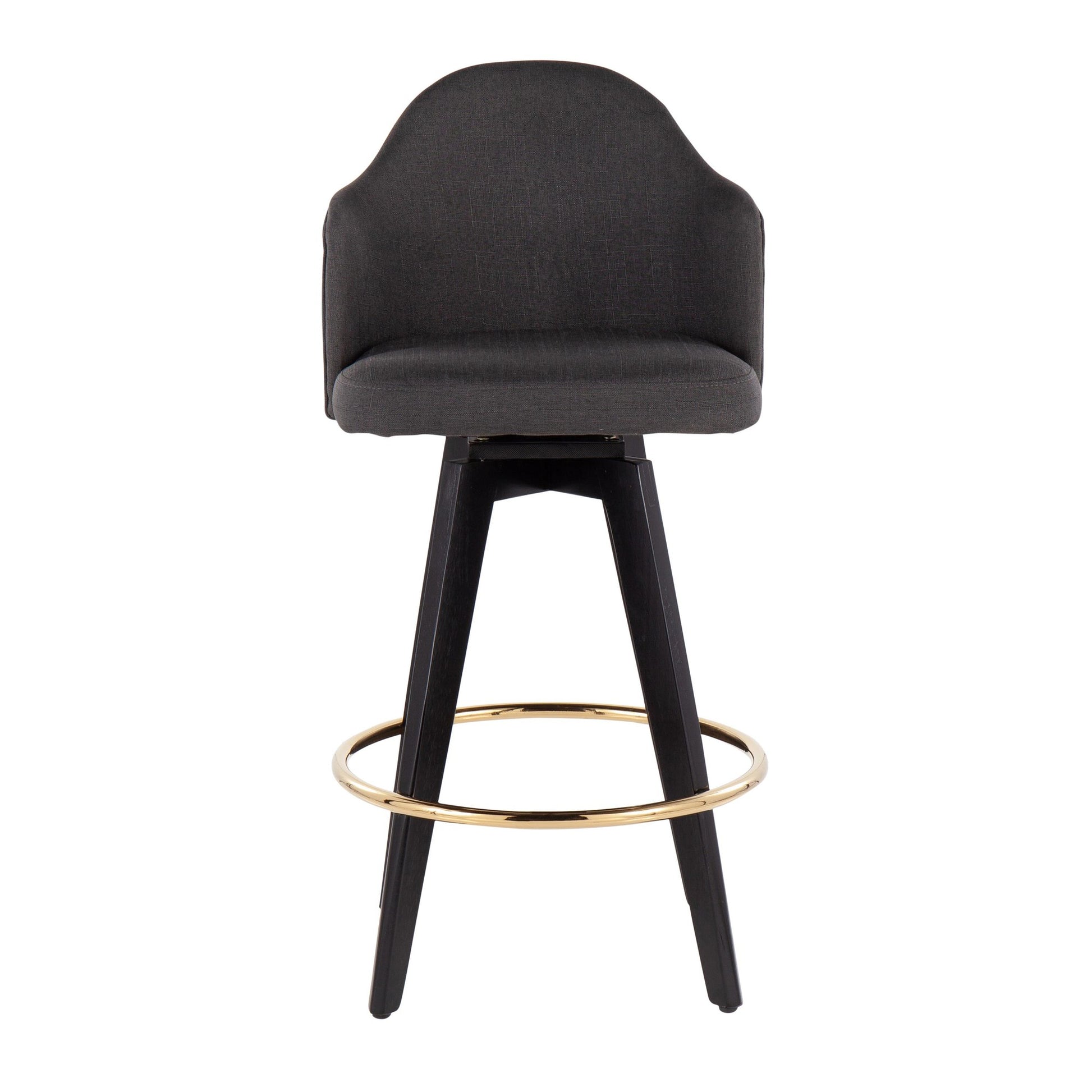 Ahoy 26" Counter Stool - Set of 2 By LumiSource - B26-AHOYUP2-SWVG BKCHAR2 | Counter Stools | Modishstore - 5