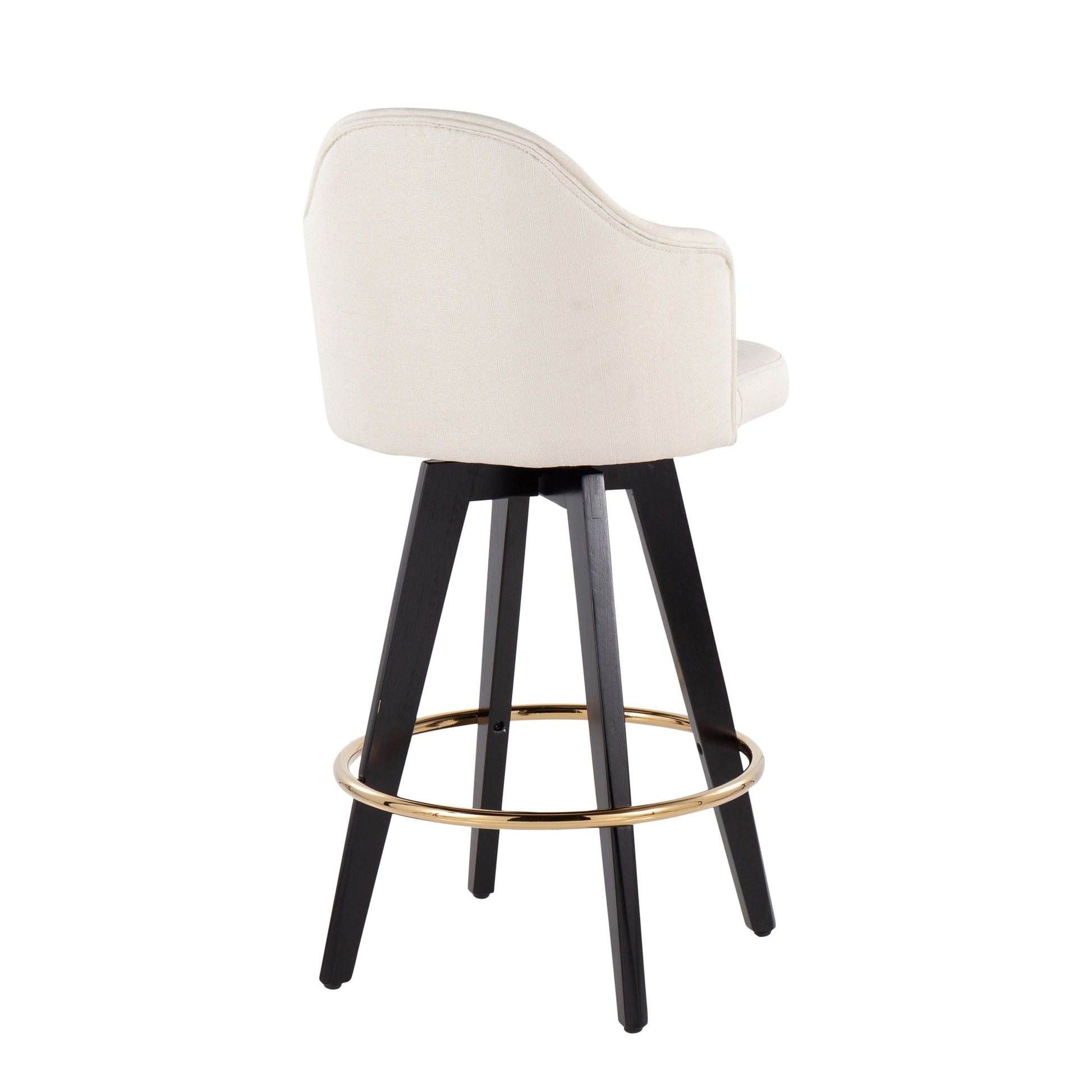 Ahoy 26" Counter Stool - Set of 2 By LumiSource - B26-AHOYUP2-SWVG BKCHAR2 | Counter Stools | Modishstore - 10