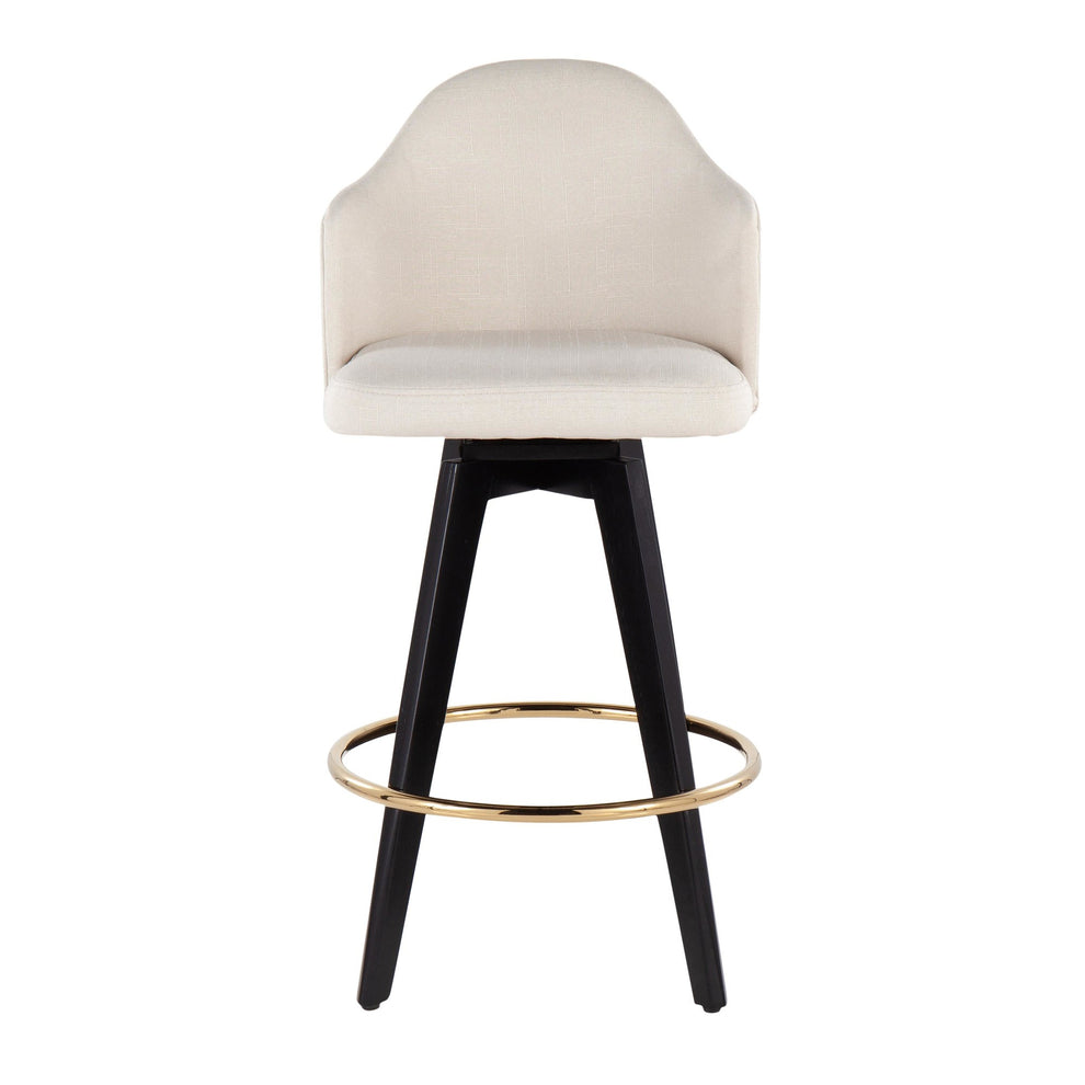 Ahoy 26" Counter Stool - Set of 2 By LumiSource - B26-AHOYUP2-SWVG BKCHAR2 | Counter Stools | Modishstore - 11