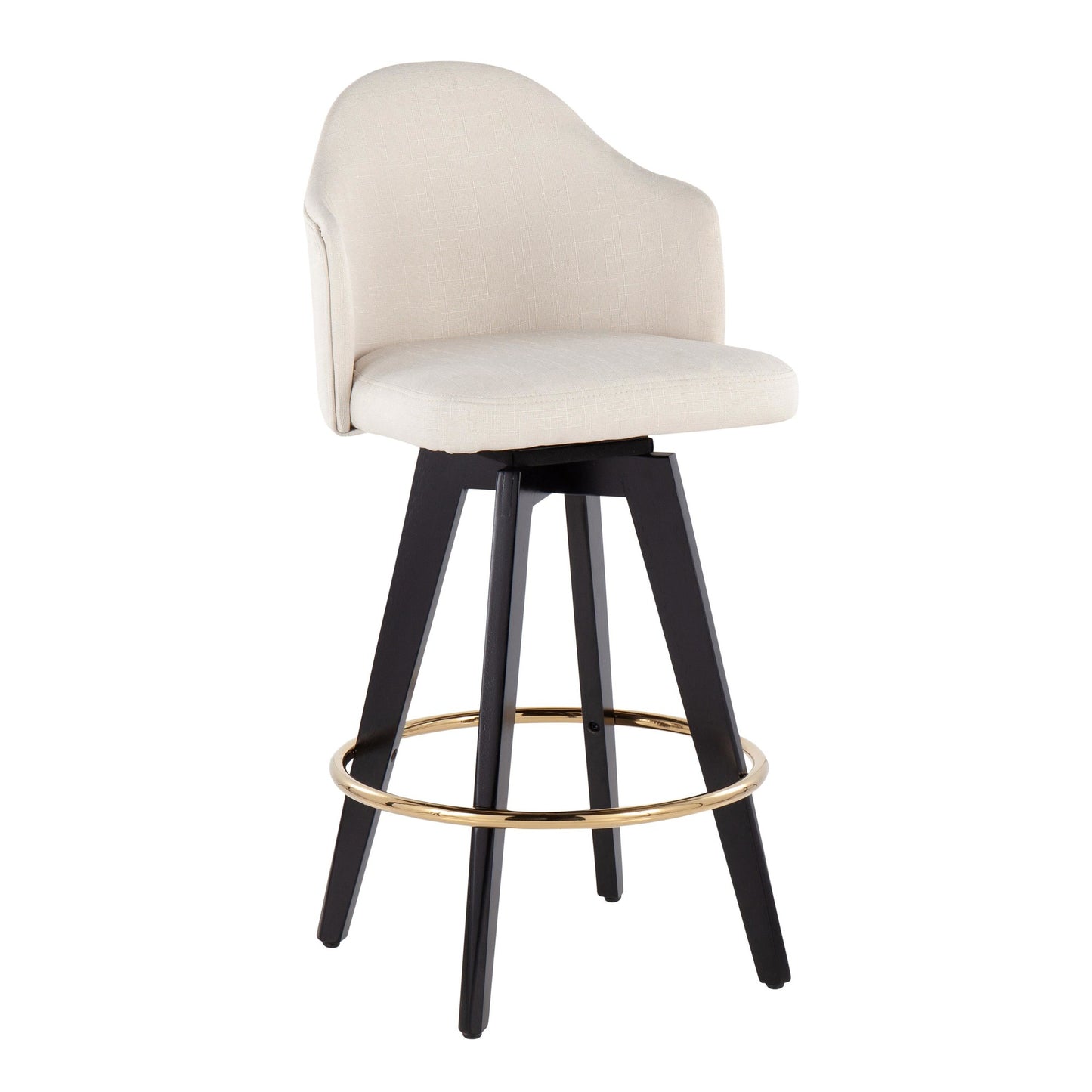 Ahoy 26" Counter Stool - Set of 2 By LumiSource - B26-AHOYUP2-SWVG BKCHAR2 | Counter Stools | Modishstore - 8