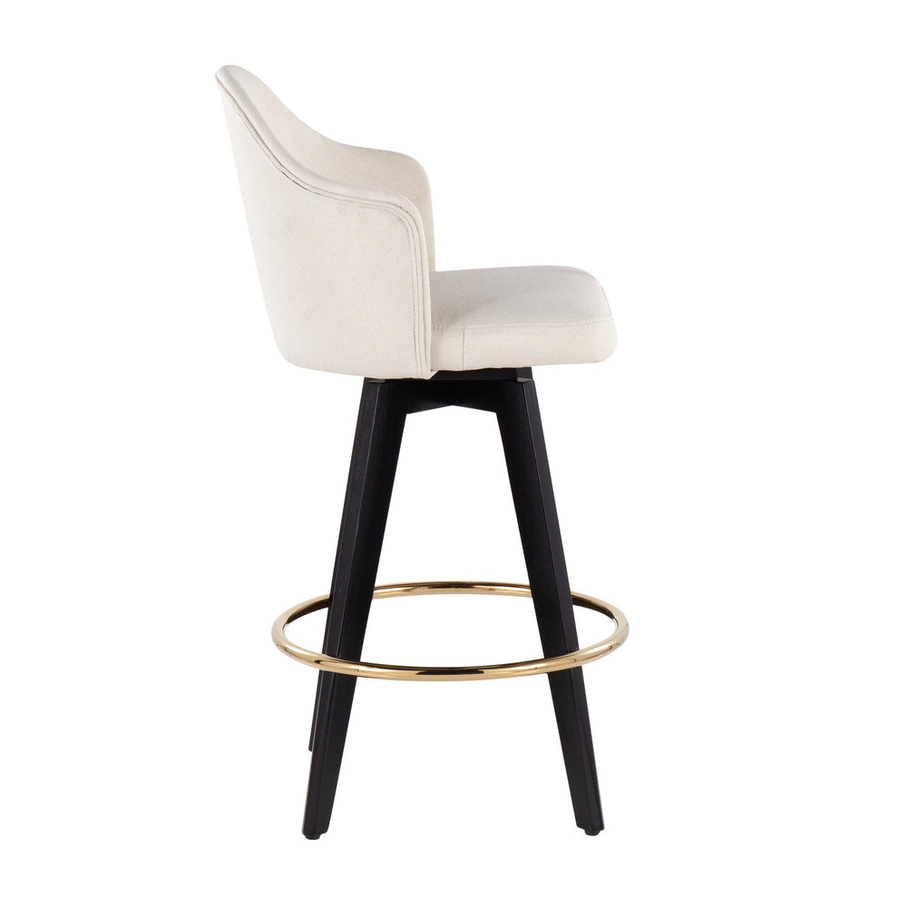 Ahoy 26" Counter Stool - Set of 2 By LumiSource - B26-AHOYUP2-SWVG BKCHAR2 | Counter Stools | Modishstore - 9