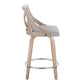Charlotte 24" Fixed-Height Counter Stool - Set of 2 By LumiSource - B24-CHARLOTFB-GRTZR2 LGYLGYCR2 | Counter Stools | Modishstore - 16