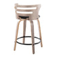 Cosini 24" Fixed-Height Counter Stool - Set of 2 By LumiSource - B24-COSIPU-GRTZQ2 LGYLGYBK2 | Counter Stools | Modishstore - 8