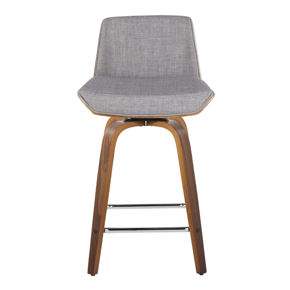 Corazza 24" Fixed-Height Counter Stool - Set of 2 By LumiSource - B24-CRZZFB-GRTZS2 WLWLCHAR2 | Counter Stools | Modishstore - 19