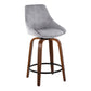 Diana 24" Fixed-Height Counter Stool - Set of 2 By LumiSource - B24-DIANACOR-GRTZQ2 WLGY2 | Counter Stools | Modishstore - 2