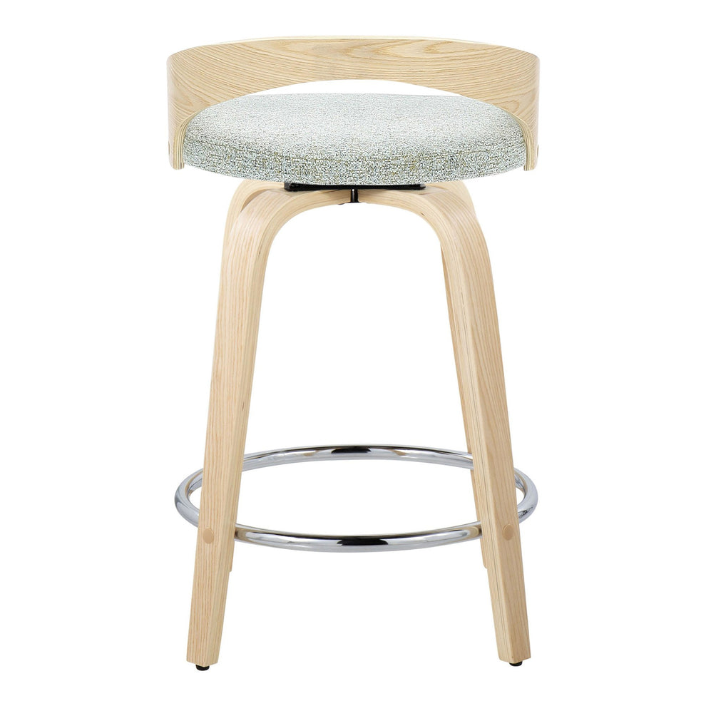 Grotto 24" Fixed-Height Counter Stool - Set of 2 By LumiSource - B24-GROTTOFB-GRTZR2 NANALGN2 | Counter Stools | Modishstore - 10