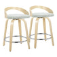 Grotto 24" Fixed-Height Counter Stool - Set of 2 By LumiSource - B24-GROTTOFB-GRTZR2 NANALGN2 | Counter Stools | Modishstore - 5