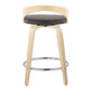 Grotto 24" Fixed-Height Counter Stool - Set of 2 By LumiSource - B24-GROTTOPU-GRTZR2 NANABN2 | Counter Stools | Modishstore - 6