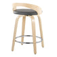 Grotto 24" Fixed-Height Counter Stool - Set of 2 By LumiSource - B24-GROTTOPU-GRTZR2 NANABN2 | Counter Stools | Modishstore - 14