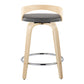 Grotto 24" Fixed-Height Counter Stool - Set of 2 By LumiSource - B24-GROTTOPU-GRTZR2 NANABN2 | Counter Stools | Modishstore - 17