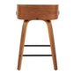 Maya 24" Fixed-Height Counter Stool - Set of 2 By LumiSource - B24-MAYAFB-GRTZX2 WLWLCHAR2 | Counter Stools | Modishstore - 10