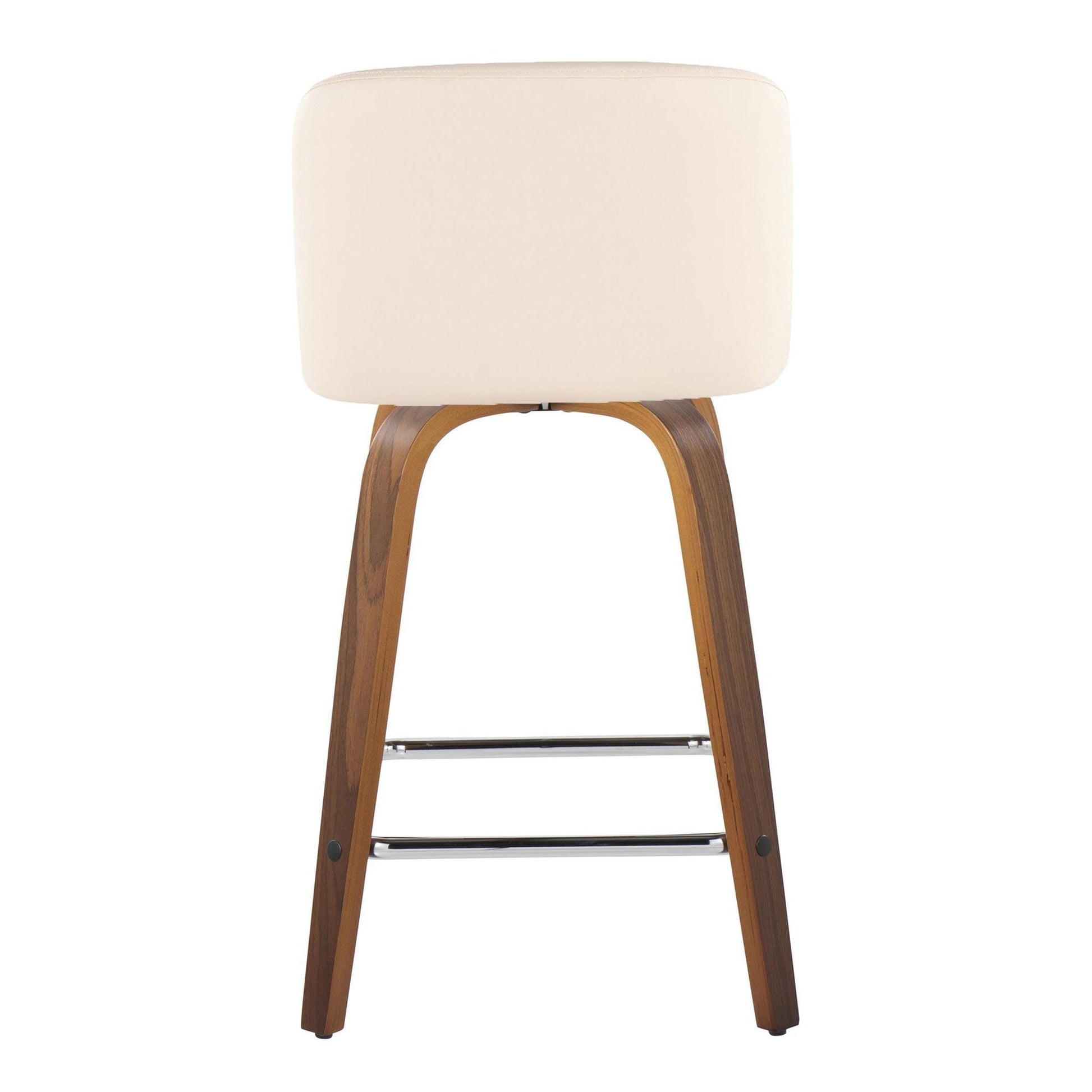 Toriano 24" Fixed Height Counter Stool - Set of 2 Brown By LumiSource | Counter Stools | Modishstore - 10