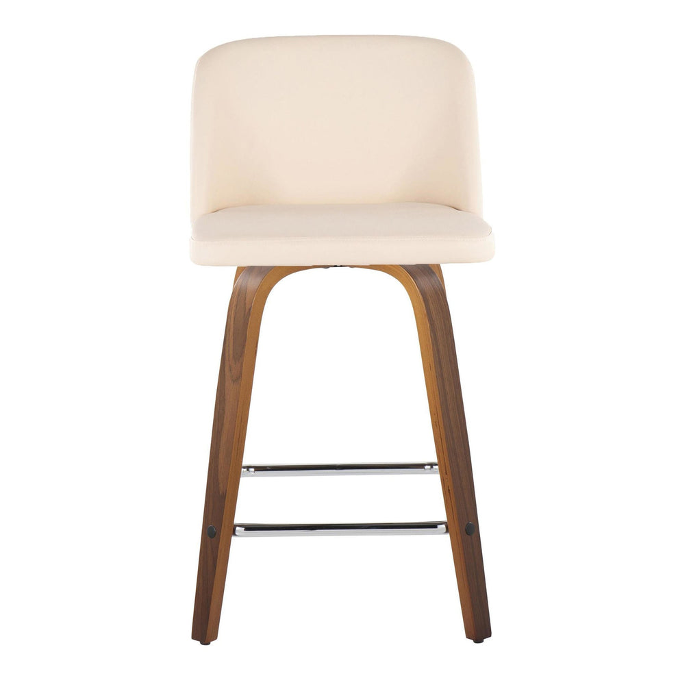 Toriano 24" Fixed Height Counter Stool - Set of 2 Brown By LumiSource | Counter Stools | Modishstore - 11