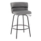 Cinch Claire 26" Fixed-Height Counter Stool - Set of 2 By LumiSource - B26-CINCH-CLARZQ2 BKBKCR2 | Counter Stools | Modishstore - 12