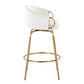 Claire 26" Fixed-Height Counter Stool - Set of 2 By LumiSource - B26-CLAIREV2 AUCR2 | Counter Stools | Modishstore - 3