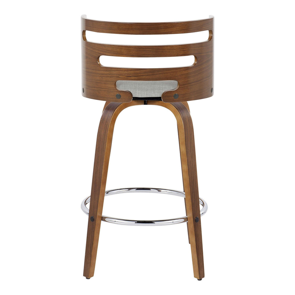 Cosini 26" Fixed-Height Counter Stool - Set of 2 By LumiSource - B26-COSIFB-GRTZR2 WLWLCHAR2 | Counter Stools | Modishstore - 21