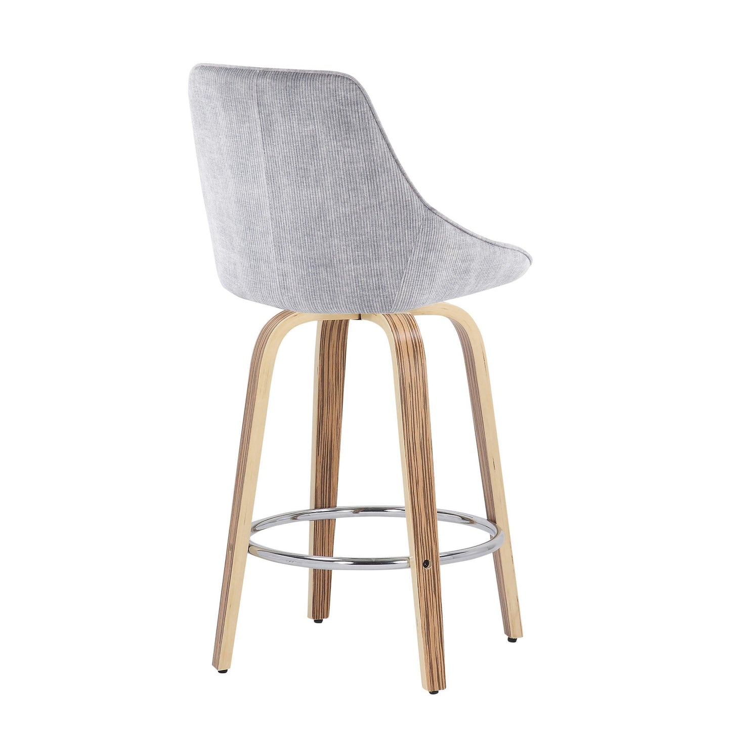 Diana Fixed Height Counter Stool - Set of 2 Blue By LumiSource | Counter Stools | Modishstore - 10